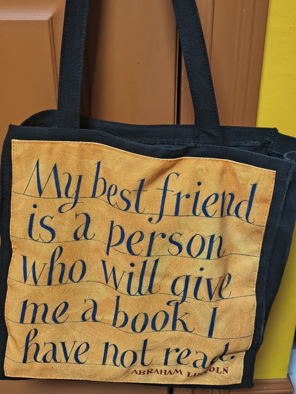 Vintage Barnes & Noble Literary Quote Canvas Tote Bag - Lincoln & Erasmus